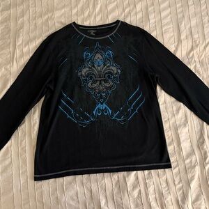 No Boundaries Graphic Black Long-Sleeve